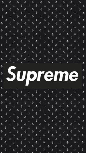 วอลเปเปอร์ Supreme สีดำและขาว — 9:16 วอลเปเปอร์