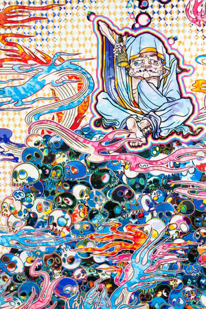 Takashi Murakami Peace 4K — เสี่ยวหมี่ แท็บเล็ต 8 โปร วอลเปเปอร์