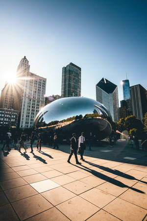 The Bean ในชิคาโกวันแดดออก — Huawei MatePad วอลเปเปอร์