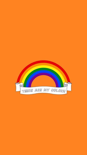 สุนทรียภาพ LGBT — รุ้งสายมินิมอล วอลเปเปอร์