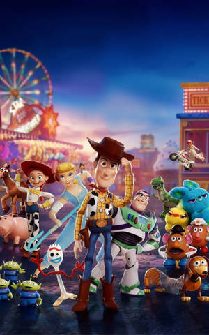 วอลเปเปอร์ Toy Story 4 ตัวละครทั้งหมด — Galaxy Tab วอลเปเปอร์