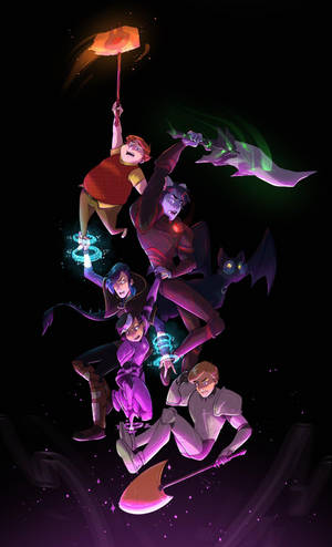 วอลเปเปอร์เหล่านักแสดง Trollhunters Tales Of Arcadia — กาแล็กซี่ Tab S วอลเปเปอร์