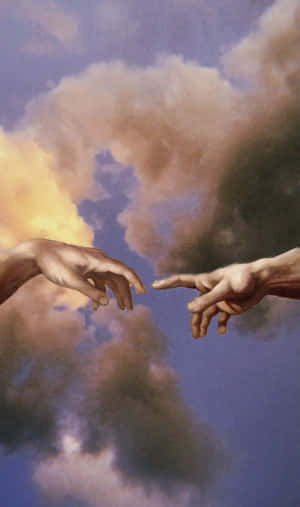 Creation Of Adam 4k — เทคนโน เมกาพัด โปร วอลเปเปอร์