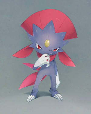 Weavile ยิ้มเยาะอย่างเจ้าเล่ห์