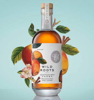 Wild Roots วอดก้าสกัดราสเบอร์รี่ พื้นหลังสีน้ำเงิน — กาแล็กซี่ Z Flip7 FE วอลเปเปอร์