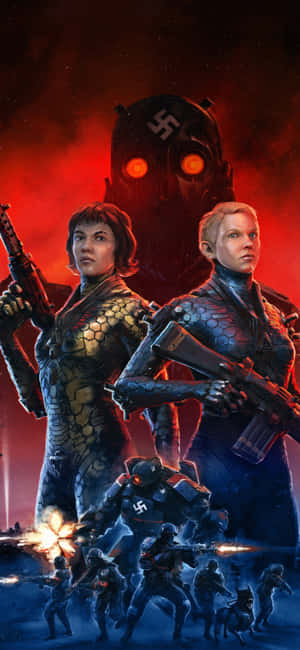 พื้นหลัง Iphone Xs Wolfenstein II — Oppo Reno15 F วอลเปเปอร์