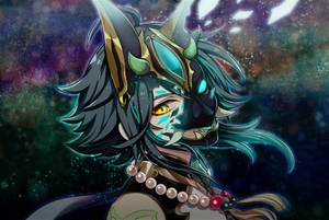 Xiao Genshin Impact แฟนอาร์ต