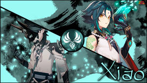 Xiao แห่ง Genshin Impact คอลลาจ — เก็นชิน อิมแพกต์ วอลเปเปอร์