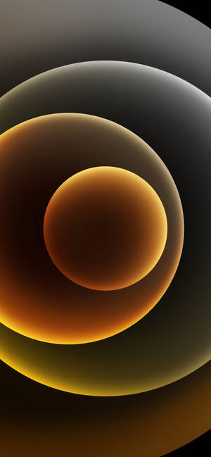 วอลเปเปอร์ Yellow Orbs สำหรับ iPhone 12 — 1320x2868 วอลเปเปอร์
