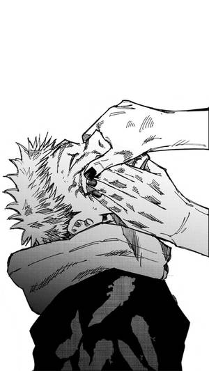 วอลเปเปอร์ Yuji Itadori กำลังถูกบีบคอ Jujutsu Kaisen