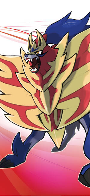 วอลเปเปอร์มาสคอต Pokémon Sword and Shield Zamazenta — iPhone 16 Plus วอลเปเปอร์