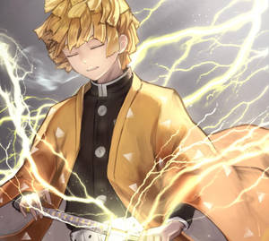 Zenitsu ผู้สงบนิ่งจากดาบพิฆาตอสูร — 데몬 슬레이어 젠이츠 วอลเปเปอร์