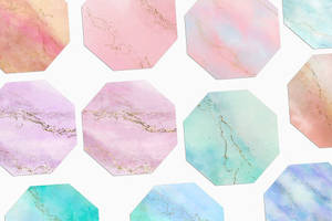 กระเบื้องหินอ่อนสีพาสเทล — พาสเทลเรนโบว์ วอลเปเปอร์