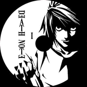 กราฟิกตัวละครอนิเมะ Death Note