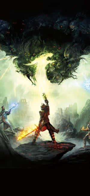 พื้นหลัง iPhone Xs Dragon Age Inquisition — Oppo A7 Pro วอลเปเปอร์