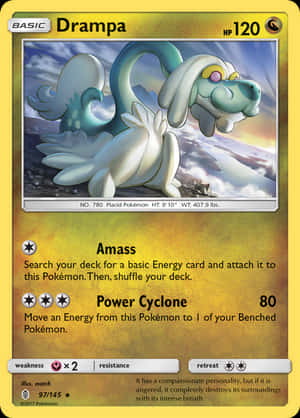 การ์ด Drampa สีทอง — โปเกมอนโฟน วอลเปเปอร์