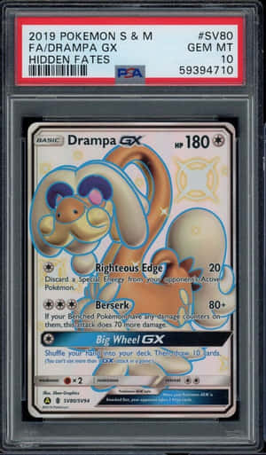 การ์ดโปเกมอน Drampa ในกรอบ — โปเกมอนโฟน วอลเปเปอร์