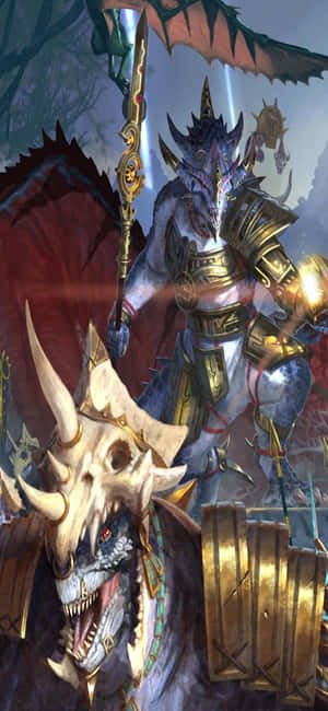 พื้นหลัง iPhone X Total War Warhammer — Vivo S60 วอลเปเปอร์