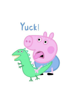 ของเล่นไดโนเสาร์น่ารัก Peppa Pig George — น่ารัก ไดโนเสาร์ วอลเปเปอร์