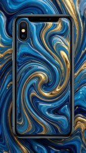 วอลเปเปอร์นามธรรมของเหลวพร้อม iPhone X