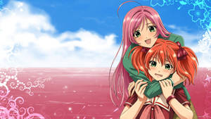 คawaii Anime Rosario + Vampire โมกะกับโคโค่ — น่ารักอนิเมะ วอลเปเปอร์