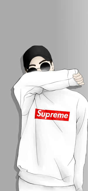 ตัวละครอนิเมสวมใส่ Supreme — Oppo Find X9s วอลเปเปอร์