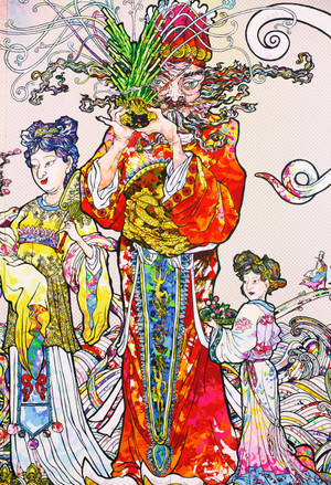 ครอบครัว Takashi Murakami 4K — IQOO Pad วอลเปเปอร์