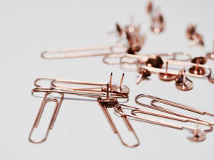 คลิปหนีบกระดาษสีโรสโกลด์สไตล์สวยงาม — Rose gold สายมินิมอล วอลเปเปอร์