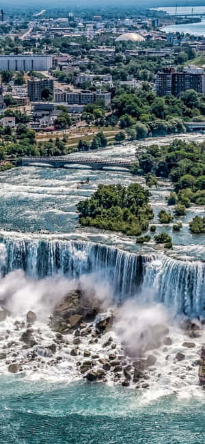 พื้นหลัง 720p Niagara Falls — Realme C85 วอลเปเปอร์