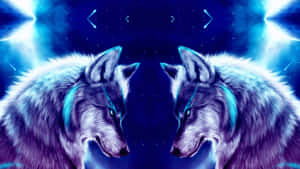 พื้นหลังหมาป่ากาแล็กซี — กาแล็กซี่ หมาป่า GIF วอลเปเปอร์