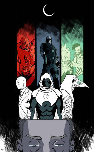 วอลเปเปอร์มือถือคอลลาจ Moon Knight — Galaxy Tab วอลเปเปอร์