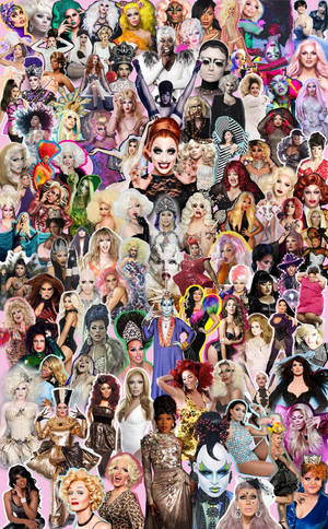 วอลเปเปอร์ภาพตัดปะ RuPaul's Drag Race สำหรับมือถือ — Redmi Pad 2 Pro วอลเปเปอร์