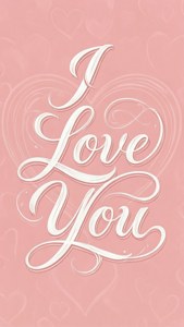วอลเปเปอร์คำพูดรักแบบตัวอักษรที่สวยงาม พร้อมข้อความ I Love You ในรูปแบบลายมือเขียน — ฉันรักคุณ วอลเปเปอร์