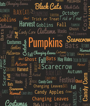 คำศัพท์ฮาโลวีน Trick or Treat — Galaxy Z Fold วอลเปเปอร์