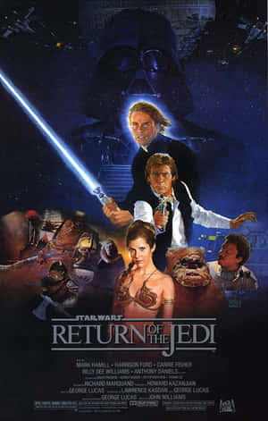 คำอธิบายภาพ: การต่อสู้ครั้งยิ่งใหญ่ใน Return of the Jedi — นูบิอา Flip2 วอลเปเปอร์