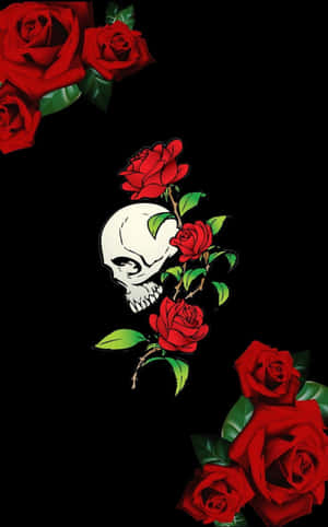 Love Skulls And Roses — เทคนโน เมกาพัด 11 วอลเปเปอร์