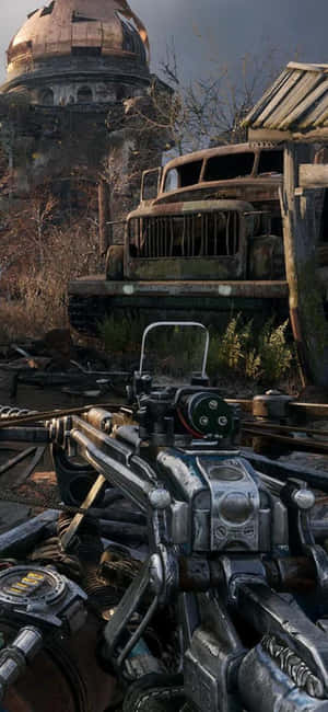 Iphone X Metro Exodus พื้นหลัง — Redmi Note 17 วอลเปเปอร์