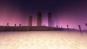 Minecraft,พื้นหลัง Enderman ของ Minecraft,แฟนตาซี,สุนทรียภาพสีม่วง,ศิลปะพิกเซล