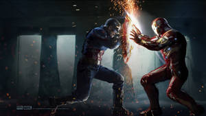 ฉากต่อสู้ครั้งสุดท้ายใน Captain America Civil War — ไอรอนแมน วอลเปเปอร์