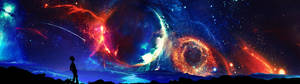 วอลเปเปอร์ชายเหนือดาวเคราะห์ขนาดมหึมา — 5120x1440 วอลเปเปอร์