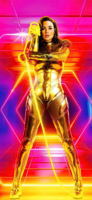 วอลเปเปอร์ชุดเกราะทองย้อนยุค Wonder Woman 1984 — iPhone 18 Pro วอลเปเปอร์