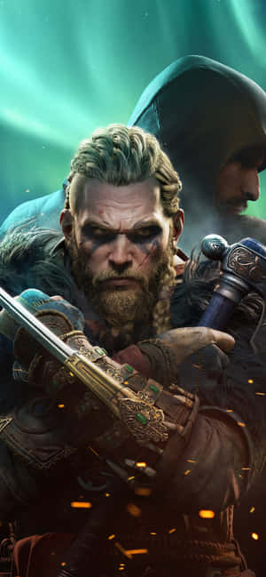 พื้นหลัง Iphone Xs Max Assassin's Creed Valhalla — Vivo V วอลเปเปอร์