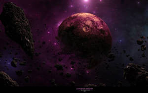 วอลเปเปอร์ดวงจันทร์กาแล็กซีสีม่วงที่มีชัตเตอร์ — กาแล็กซี ดวงจันทร์ วอลเปเปอร์