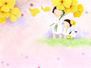 ดอกไม้สีเหลืองน่ารักสำหรับเดสก์ท็อป — น่ารัก สำหรับเดสก์ท็อป วอลเปเปอร์