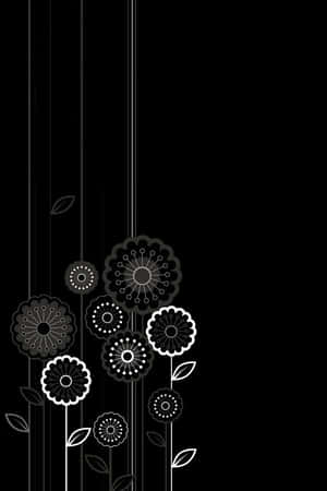 iPad ดอกไม้สวยมืด — น่ากุ iPad วอลเปเปอร์
