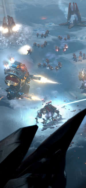 พื้นหลัง iPhone XS Dawn Of War III — กาแล็กซี่ XCover7 โปร วอลเปเปอร์