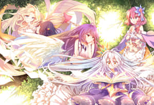 พื้นหลัง No Game No Life — ノーゲーム・ノーライフ วอลเปเปอร์