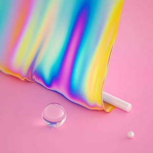 วอลเปเปอร์ดีไซน์ผ้าไหมสีรุ้งพาสเทล — พาสเทลเรนโบว์ วอลเปเปอร์