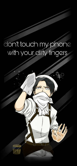 วอลเปเปอร์ตัวละคร Attack On Titan Levi หน้าจอ — iPhone 18 Pro วอลเปเปอร์