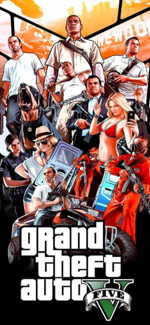 iPhone X พื้นหลัง GTA V — POCO F8 Pro วอลเปเปอร์
